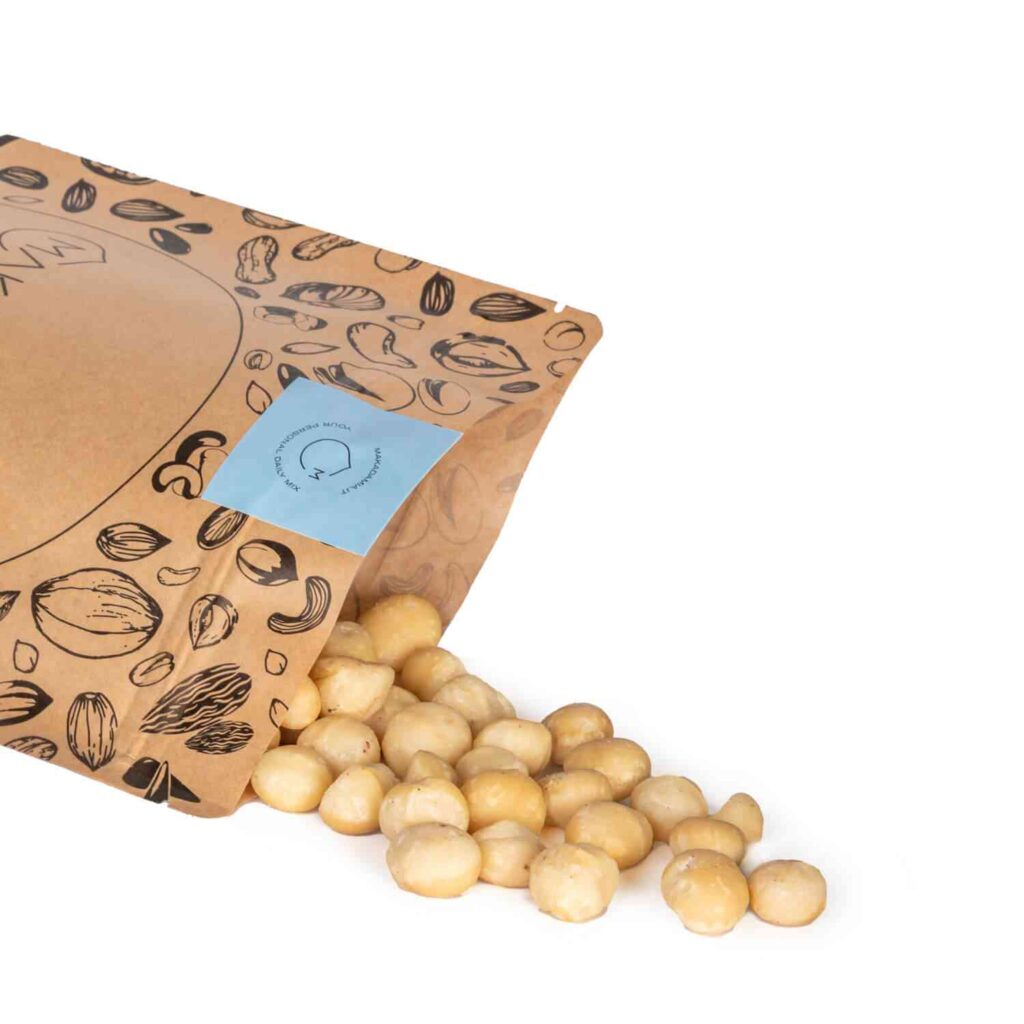 noci di macadamia sgusciate in busta