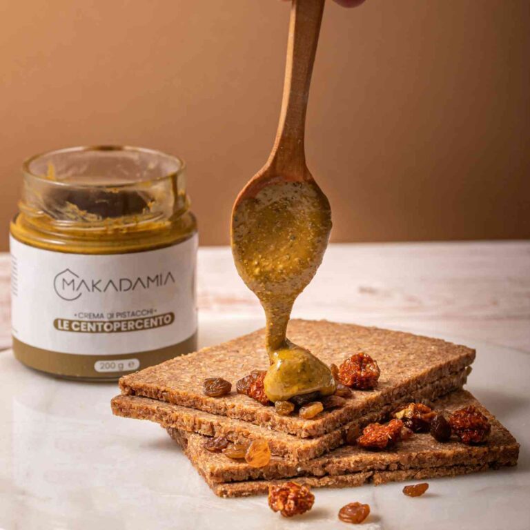 crema spalmabile pistacchi mediterranei topping pane
