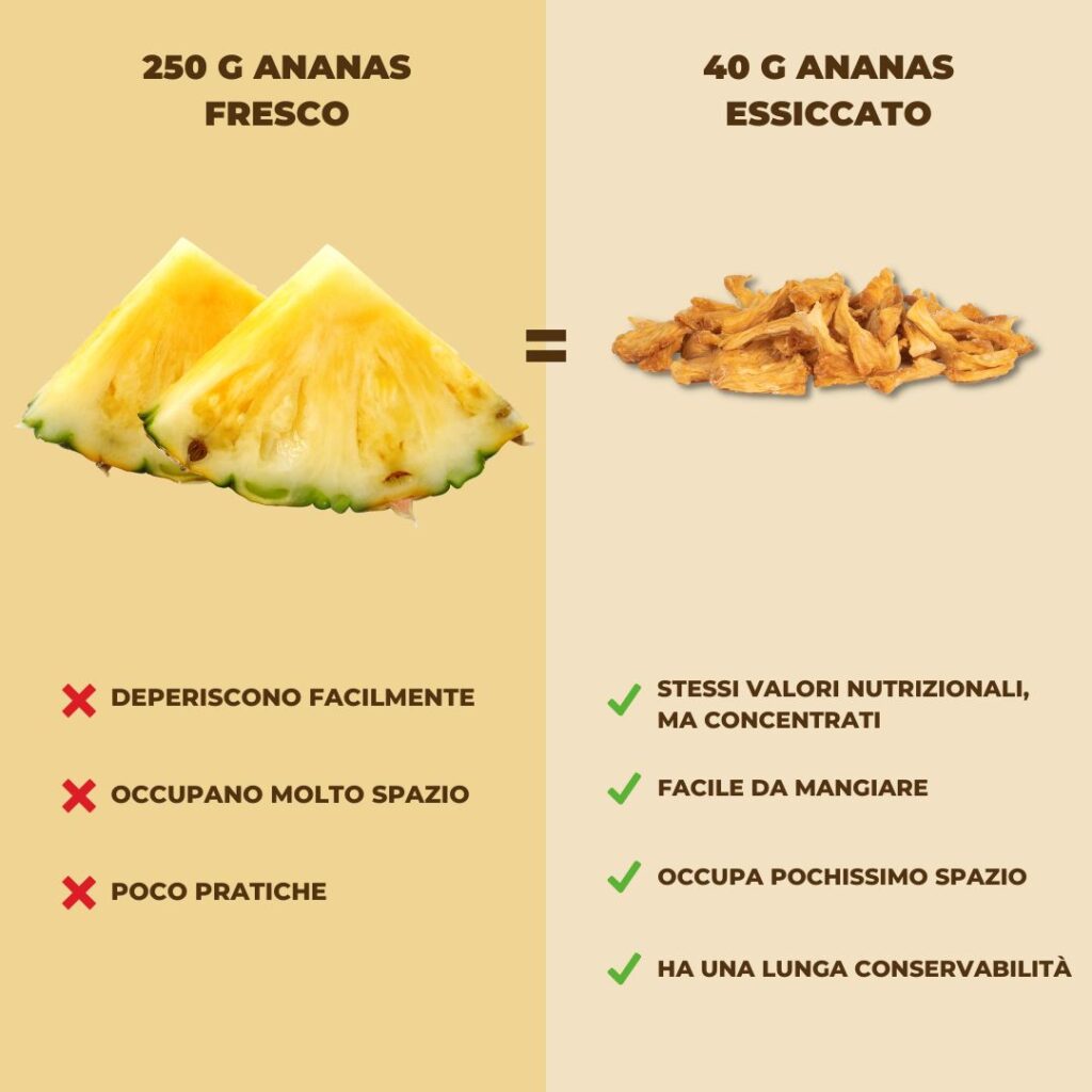 frutta fresca vs frutta essiccata