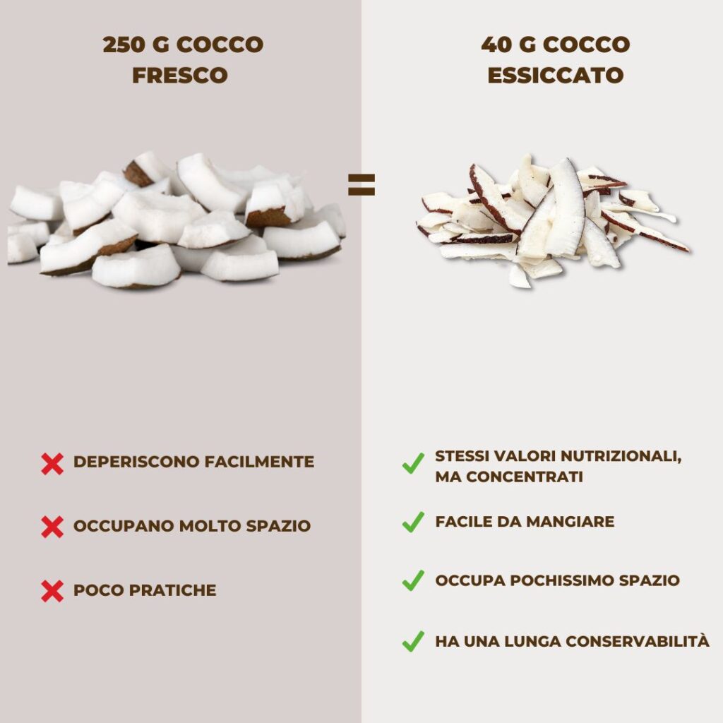 frutta fresca vs frutta essiccata