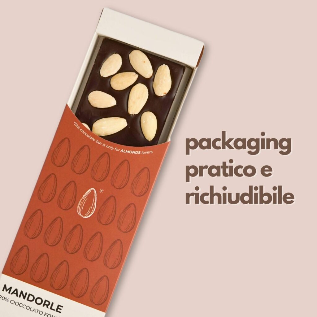 tavolette di cioccolato e mandorle makadamia
