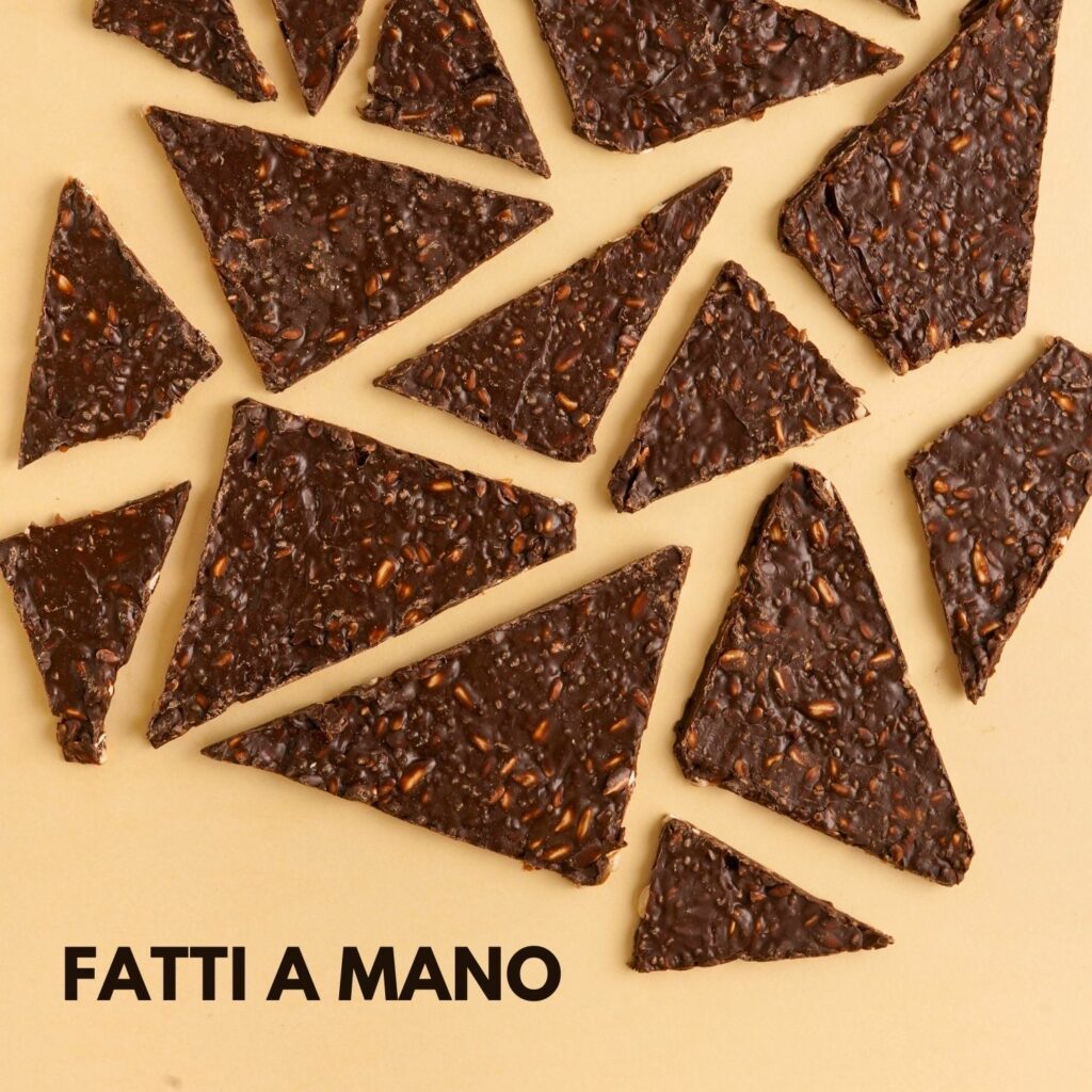 crackers di semi e cioccolato