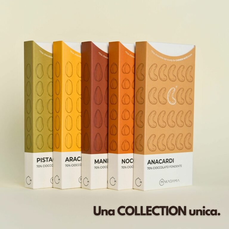 tavolette di cioccolato makadamia