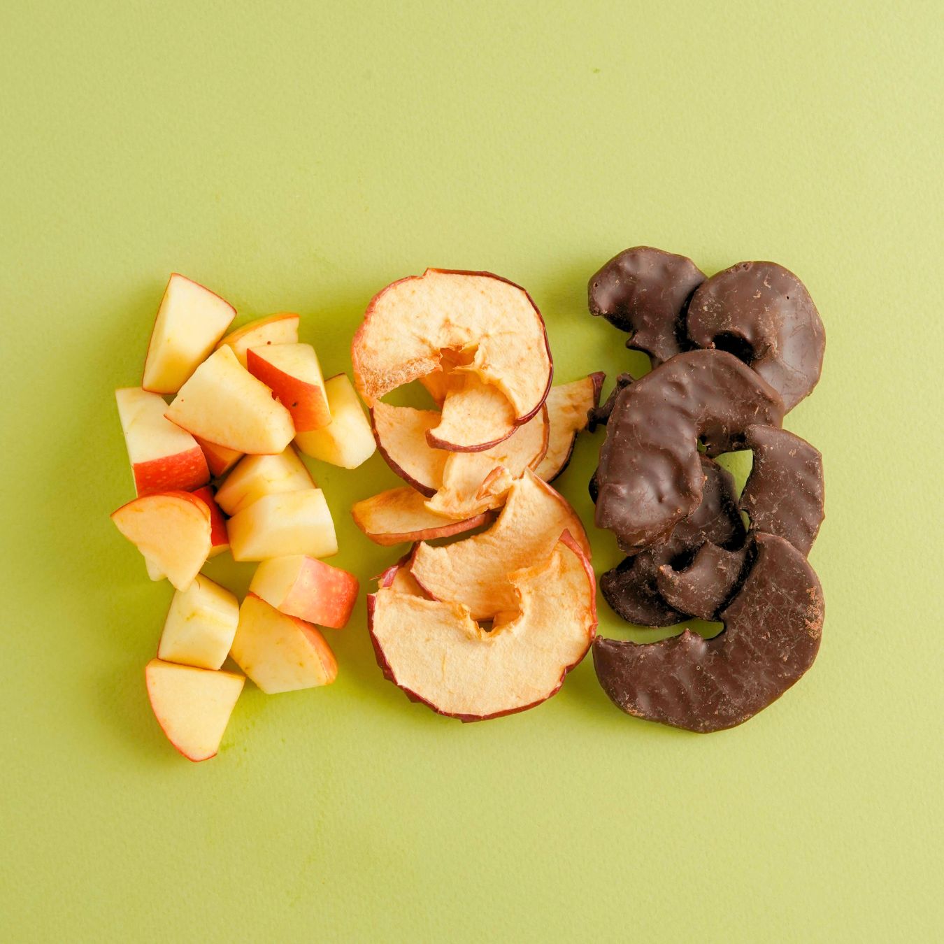 Mela ricoperta di cioccolato